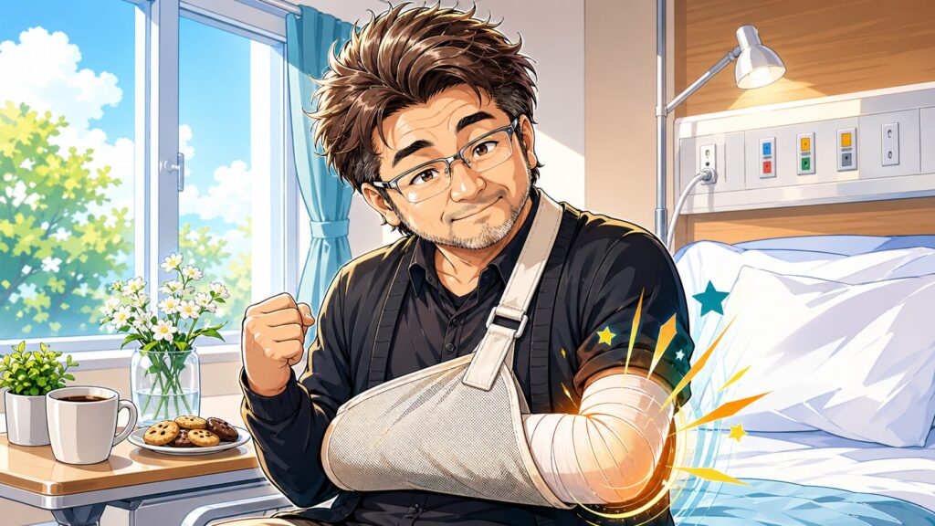 テニス肘の悪化で入院した体験談のアイキャッチ画像